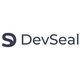 Logo DevSeal — cliente de Muto Estudio Digital