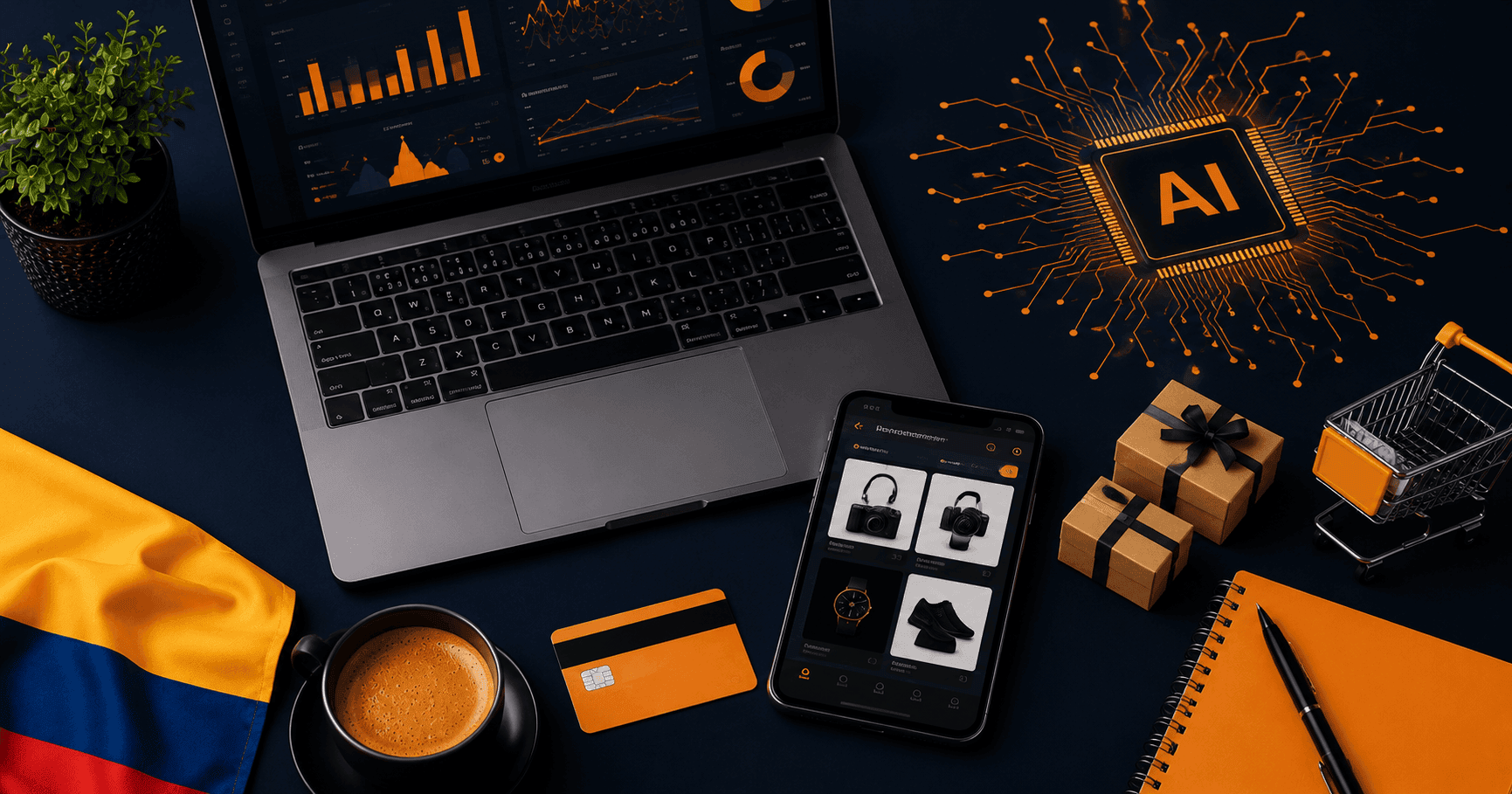 Cómo aumentar ventas ecommerce en Colombia con IA — guía 2026 Muto Estudio Digital